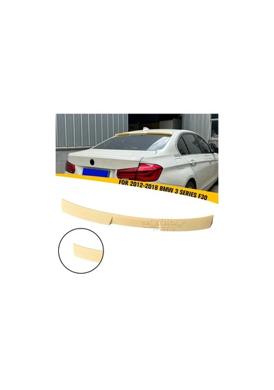 Bmw F30 Cam Üstü Yarasa Spoiler Parlak Siyah