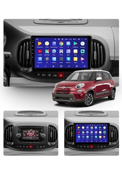 Fiat 500l 2013-2017 4gb Ram 64gb Hafıza 8 Çekirdek Carplay Kamera Android Multimedya 9"