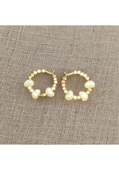 İnci Detaylı Özel Günler Gold Renk Bijuteri Küpe-9014153691450 Gold
