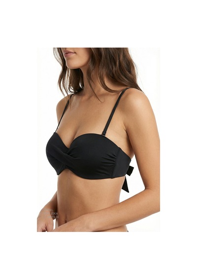 Penti Siyah Straplez Cup Bikini Üstü