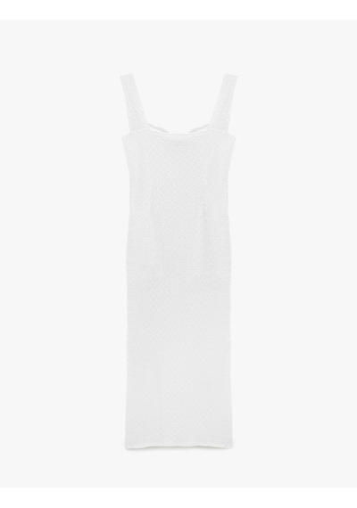 Koton Bürümcük Kumaş Kalp Yaka Kolsuz Uzun Bodycon Elbise Ekru 6sal80012ık Koton Bürümcük Kumaş Kalp Yaka Kolsuz Uzun Bodycon Elbise Ekru 6sal80012ık