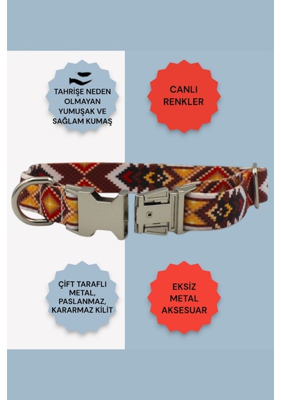 Caramelos İsimli Köpek Tasması, Köpek Künyesi, Köpek İsimlik 150 Kahverengi
