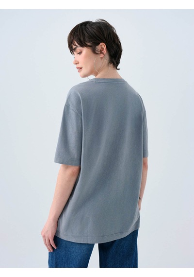 Loft Regular Fit Mavi Kadın T-shirt Lf2038458 Mavi