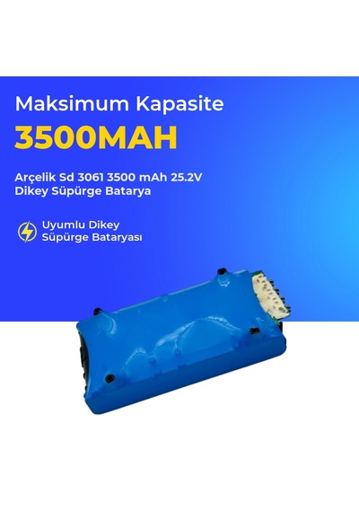 Arçelik Sd 3061 3500 Mah 25.2v Dikey Süpürge Batarya
