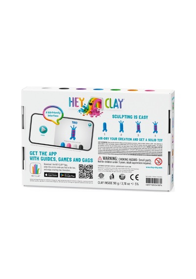 Hey Clay Yaratıcı Kil Seti - Burger, Trio, Scorpio