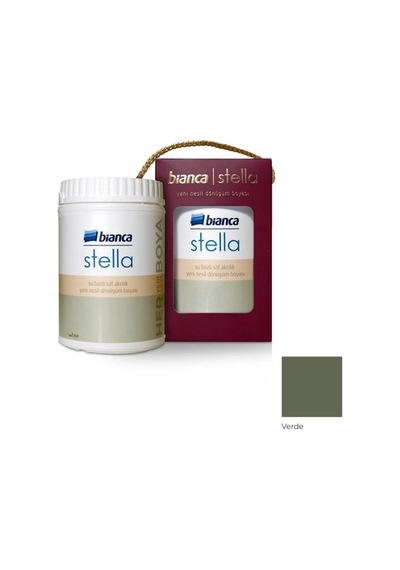 Stella Boya Yeni Nesil Yaşam Boyası 1 Lt Verde/1040 Dolap Fayans Cam Plastik Ahşap Boyası Diğer