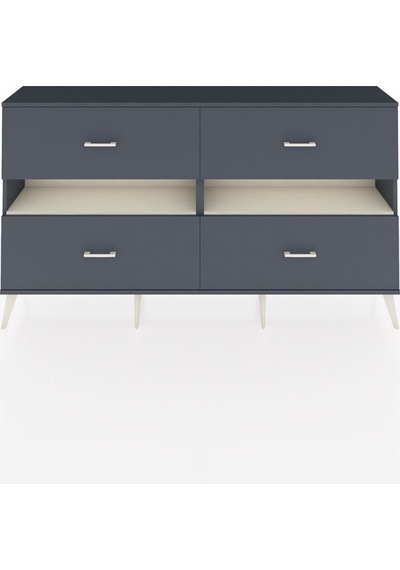 Arges Konsol 2 Raflı 4 Çekmeceli 176x30x99 Antrasit-aytaşı/antrasit Aytası/antrasıt - Antrasıt Arges Konsol 2 Raflı 4 Çekmeceli 176x30x99 Antrasit-aytaşı/antrasit Aytası/antrasıt - Antrasıt