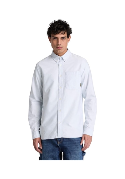 Timberland Lake Warner Solid Oxford Shirt Erkek Gömlek-33997 Açık Mavi