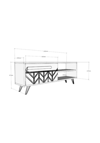 Tv Ünitesi Italya Beyaz 120 Cm