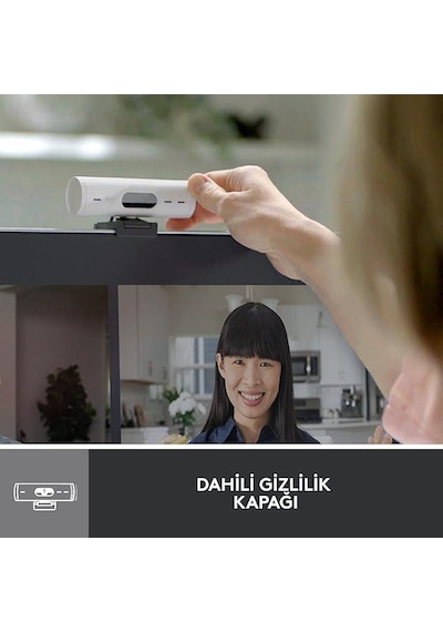 Logıtech Brıo 500 Full HD Webcam Beyaz