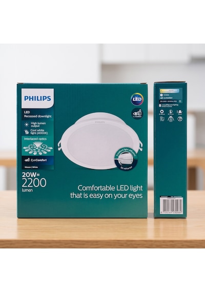 Philips 20w 4000k Ilık Beyaz 2100 Lümen Meson Comfortable Led Spot Armatür 190mm Dış, 175mm Delik Çapıdır