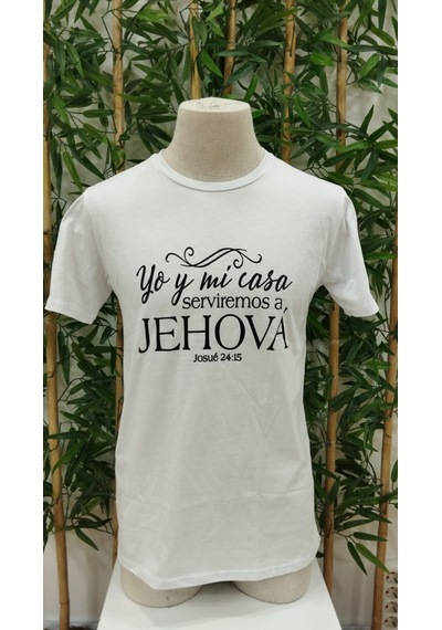 Suma Erkek Klasik Kalıp Süprem T-shirt Jehova Baskılı Beyaz