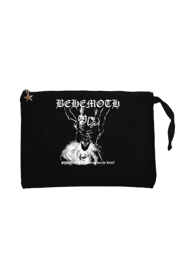 Behemoth Sventevith Siyah Clutch Astarlı Cüzdan / El Çantası Siyah