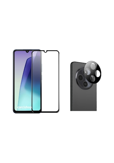 Xiaomi Redmi 14c 4g Uyumlu Tam Kaplayan Kırılmaz Cam Ekran Koruyucu + Kamera Lens Koruyucu Cam