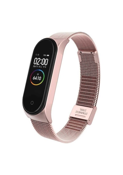 Xiaomi Mi Band 5 Kordon Metal Tel Örgü Işlemeli 16 Kademeli