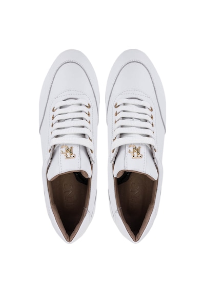 Tamer Tanca Kadın Hakiki Deri Sneakers & Spor Ayakkabı 923 1200 Bn Ayk Y25 Beyaz Dr/krem Beyaz