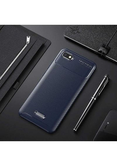 Xiaomi Redmi 6a Kılıf Zore Negro Silikon Kapak Lacivert