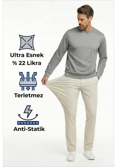Goffra Erkek Flexon Ultra Esnek Relaxed Beli Lastikli Jogger Pantolon Krem M702-r0433-06 Krem Goffra Erkek Flexon Ultra Esnek Relaxed Beli Lastikli Jogger Pantolon Krem M702-r0433-06 Krem