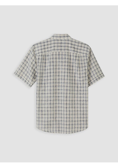 Lcwaıkıkı Classic Bej Regular Fit Ekose Poplin Erkek Gömlek