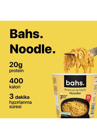 Bahs Proteinli Noodle Köri Ve Kremalı 100gr-3630