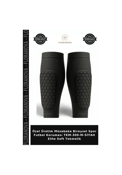 Özel Üretim Müsabaka Bireysel Spor Futbol Koruması Tkm-300-m-siyah Elite Soft Tekmelik