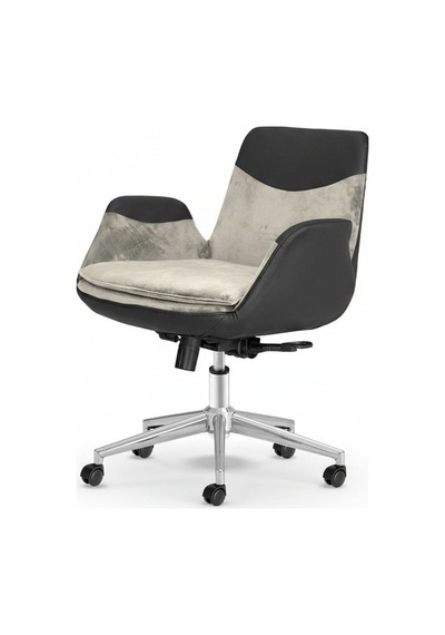 Upstyle Lodos Kumaş Ergonomik Çalışma Koltuğu Krem/bej Krom 65 90 65 Cm