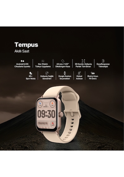 Ttec 2S13WV1 Tempus 44 MM Dikdörtgen Kasa Akıllı Saat
