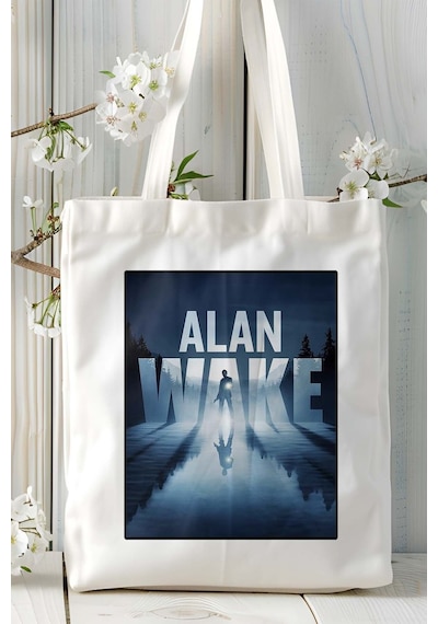 Art Hediye Alan Wake Oyun Baskılı Omuz Çanta Kişiye Özel Model 2 Çok Renkli