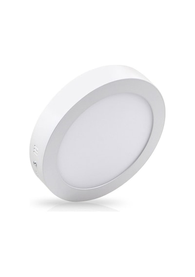 24 W Led Panel - Beyaz Işık 6500k - Beyaz Kasa - Yuvarlak - Sıv Beyaz