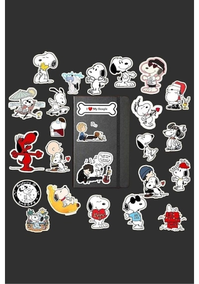 Snoopy Sticker Paketi/bullet Journal Defter Çıkartma Ajanda Laptop Etiket, 76541657484874 1
