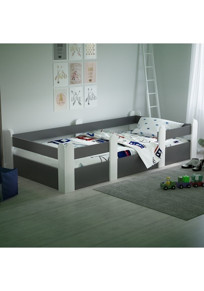 Tuliplifeyapımarket Tuliplife Montessori Karyola Beyaz-Antrasit Çocuk Yatağı -303 Antrasit - Beyaz Tuliplifeyapımarket Tuliplife Montessori Karyola Beyaz-Antrasit Çocuk Yatağı -303 Antrasit - Beyaz