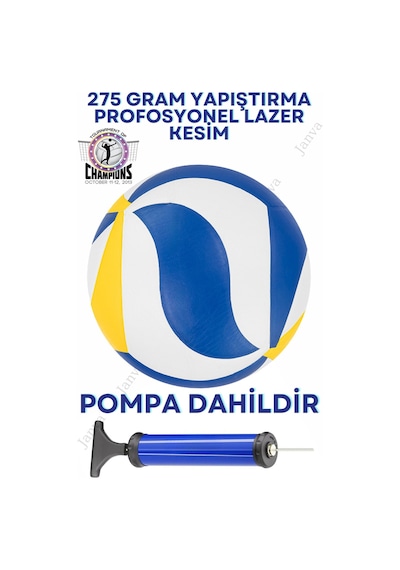 Janva Janva Yapıştırma Voleybol Topu World League 1.kalite Okul Antreman Maç Öğretici Beyaz