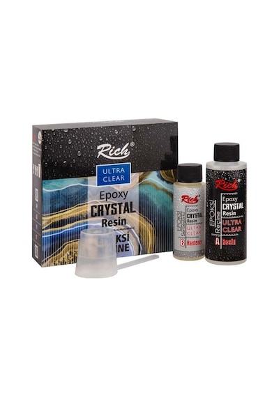 Rich Crystal Resin Transparan Şeffaf Kristal Reçine Set 120 cc