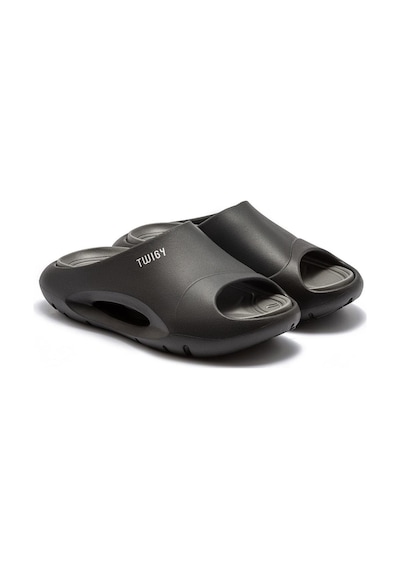 Twigy Twıgy Tw Sezar Koyu Siyah/gri Erkek Terlik 41/45 Siyah - Gri