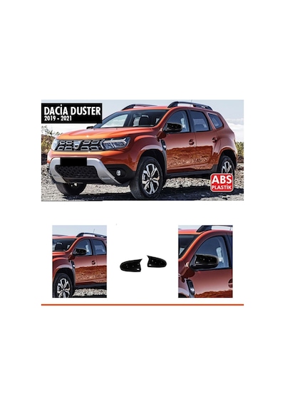 Duster 2 Batman Ayna Kapağı Piano Black / 2018-