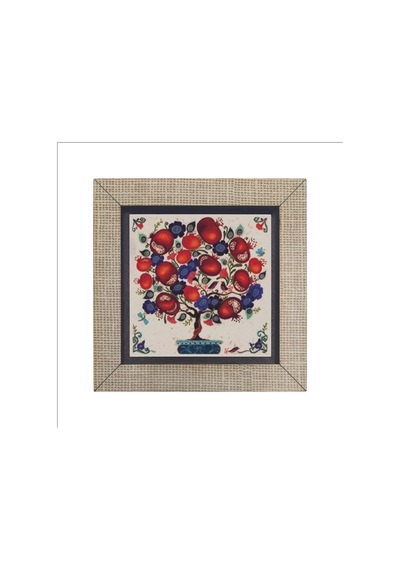 Nar Ağacı Baskılı Mdf Magnet 7x7 355