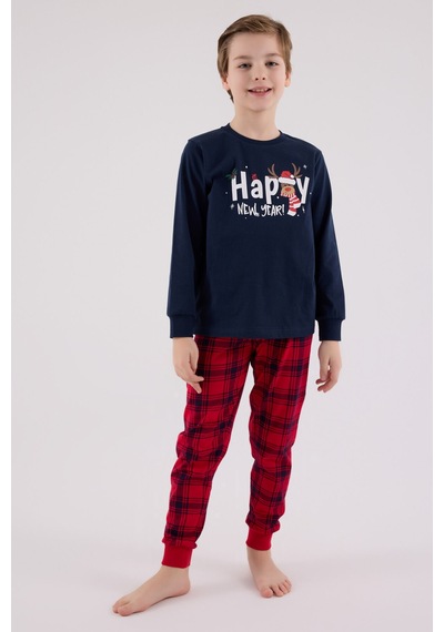 Rolypoly Erkek Çocuk Lacivert Pijama Takımı 5274-48726 Lacivert