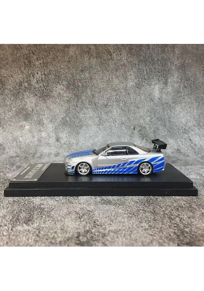 Fast Speed Fast And Furious Nissan Skyline Gt-r R34 1/64 Pleksi