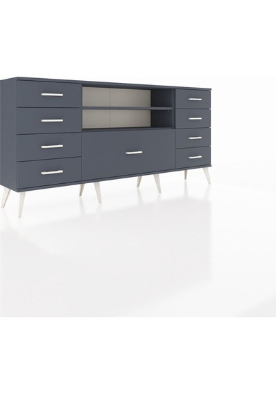 Arges Konsol 2 Raflı 9 Çekmeceli 176x30x83 Antrasit-antrasit/antrasit Antrasit/antrasit Arges Konsol 2 Raflı 9 Çekmeceli 176x30x83 Antrasit-antrasit/antrasit Antrasit/antrasit