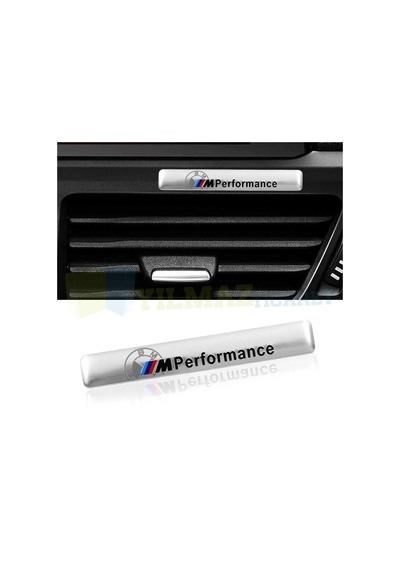 Bmw M Performance Torpido Konsol Logo Arma Metal Siyah-Gümüş 1Ad