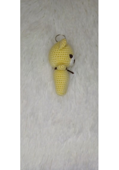 Amigurumi Ayıcık Anahtarlık Sarı