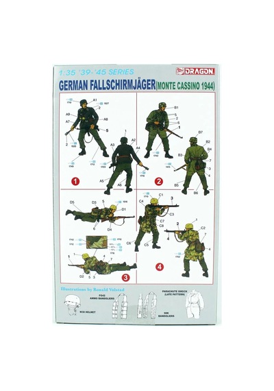 1/35 Alman Paraşütcüler Monte Cassıno 1944 Figür Maketi, Dragon 6005