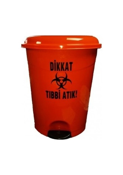 Tıbbi Atık Çöp Kovası Pedallı 50 Litre