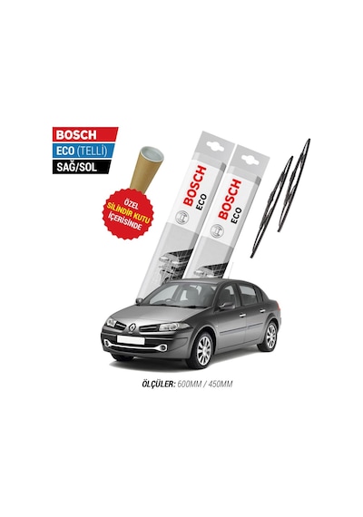 Renault Megane 2 Silecek Takımı 2003-2005 Bosch Eco