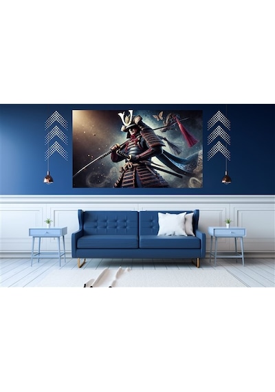Ti-play Hana Teslimiyet 60x90cm Modern Samuray Pvc Çerçevesiz Tablo