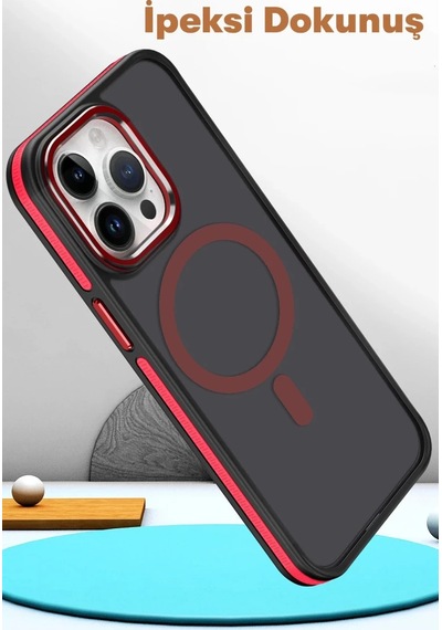 Joko Apple iPhone Uyumlu  15 Pro Max Uyumlu Winner Magsafe Kapak - Siyah