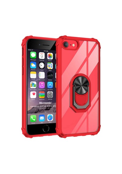 Microsonic Apple Uyumlu iPhone 6 Kılıf Grande Clear Ring Holder