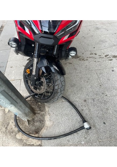 Motosiklet Kilidi 25mm Güçlendirilmiş Halat Kilit 2 Metre
