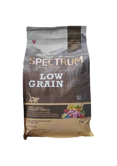 Spectrum Low Grain Hindi Ördek ve Yaban Mersinli Yetişkin Kedi Maması 2 KG