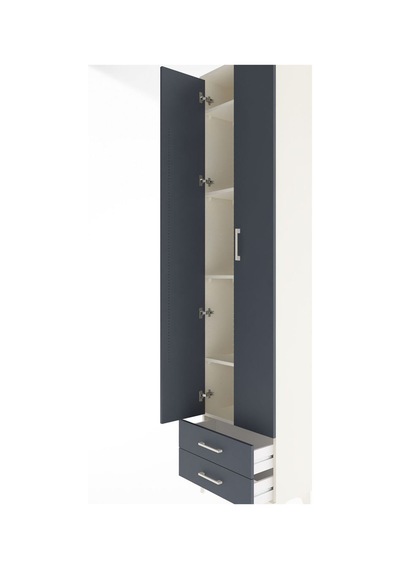 Arges Dolap 5 Raflı 2 Çekmeceli 2 Kapaklı 60x30x243 Aytaşı-an... Aytaşı